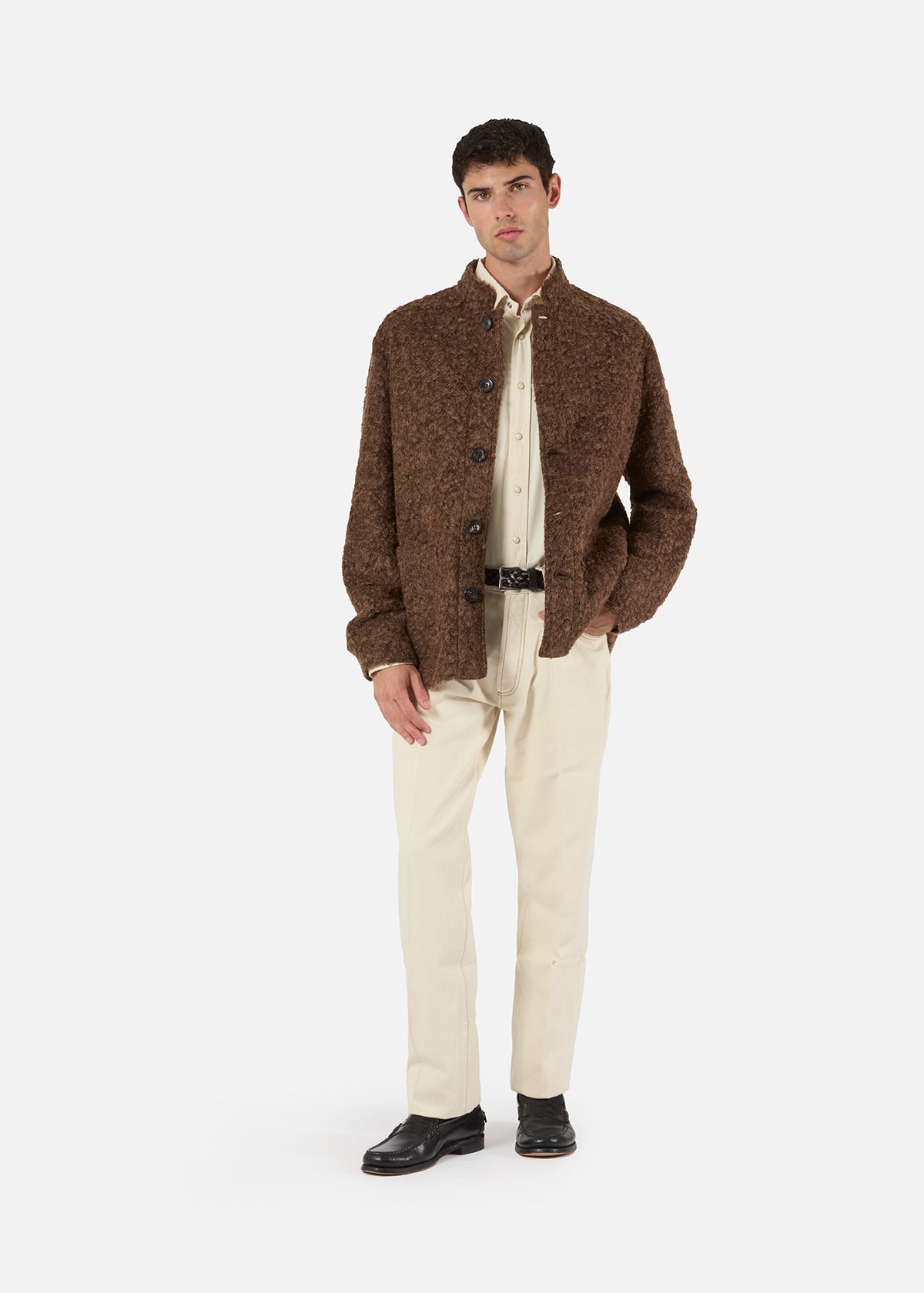 Aasti-C Casentino Wool Jacket Brown Coats &