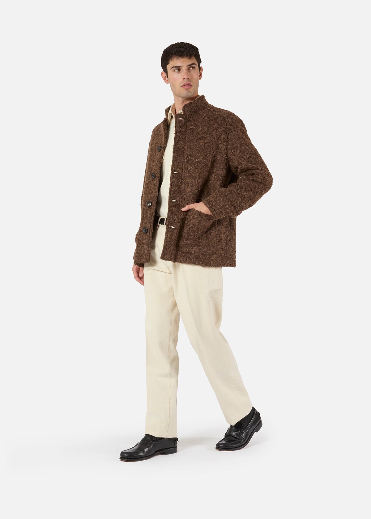 Aasti-C Casentino Wool Jacket Brown Coats &