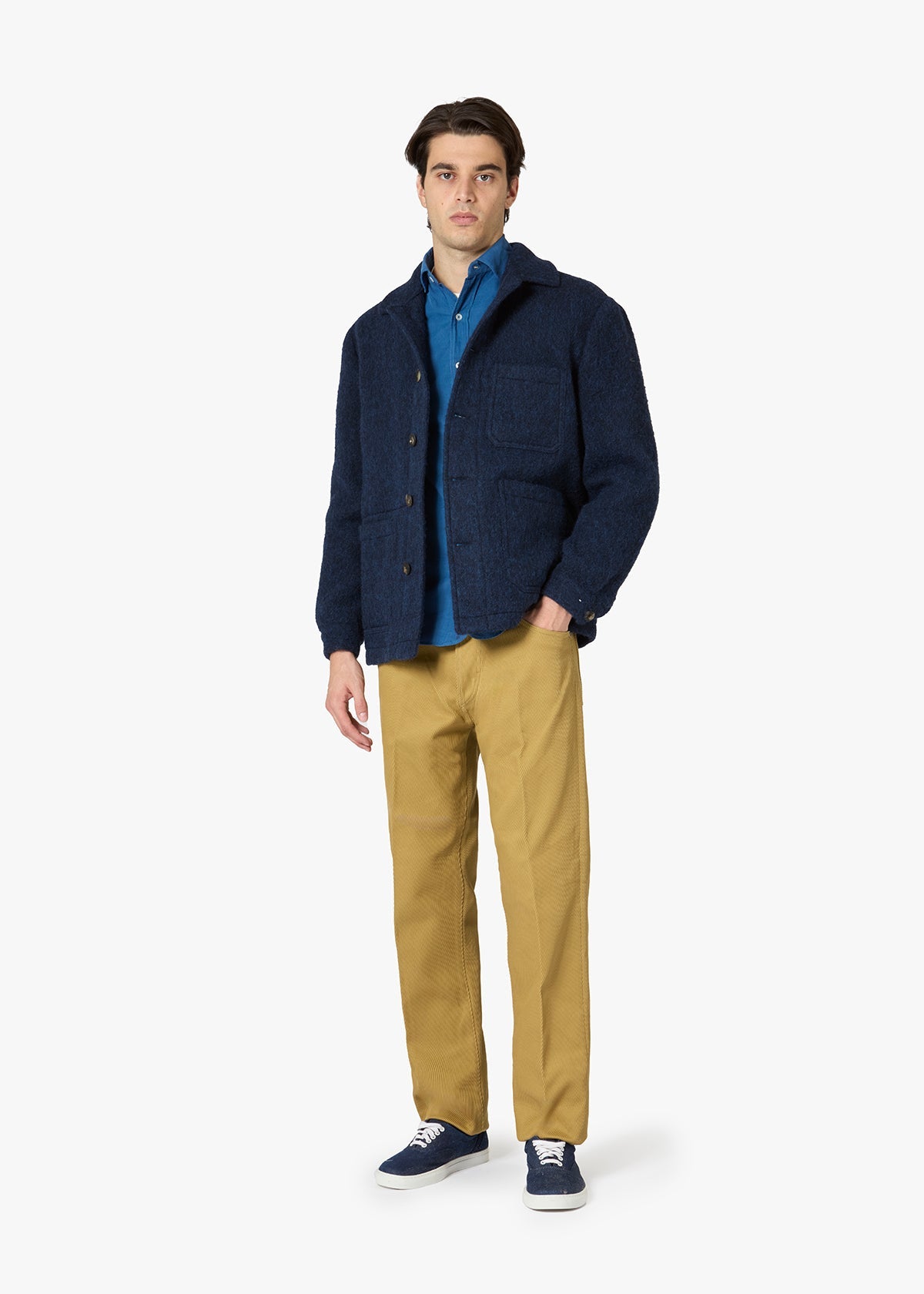 Aasti Virgin Wool Jacket Navy Coats &