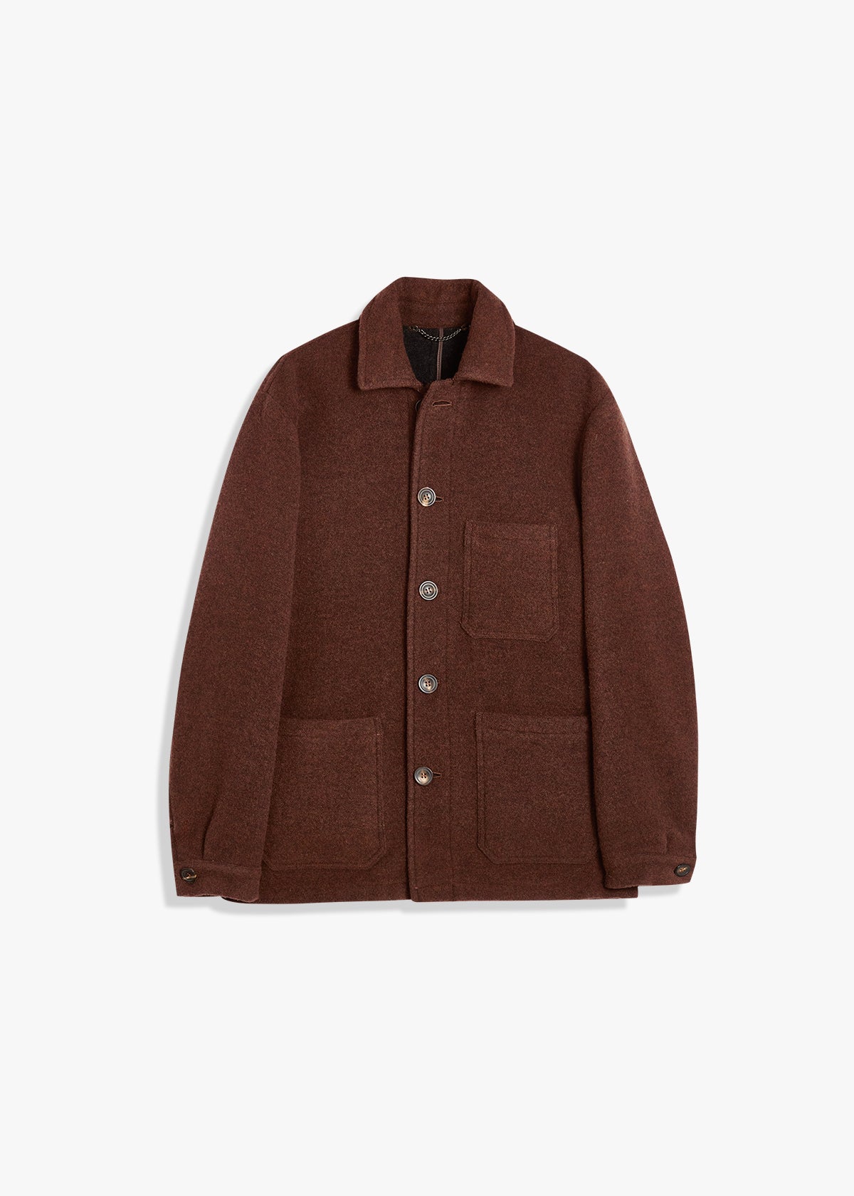 Aasti Wool Work Jacket Brown Coats &