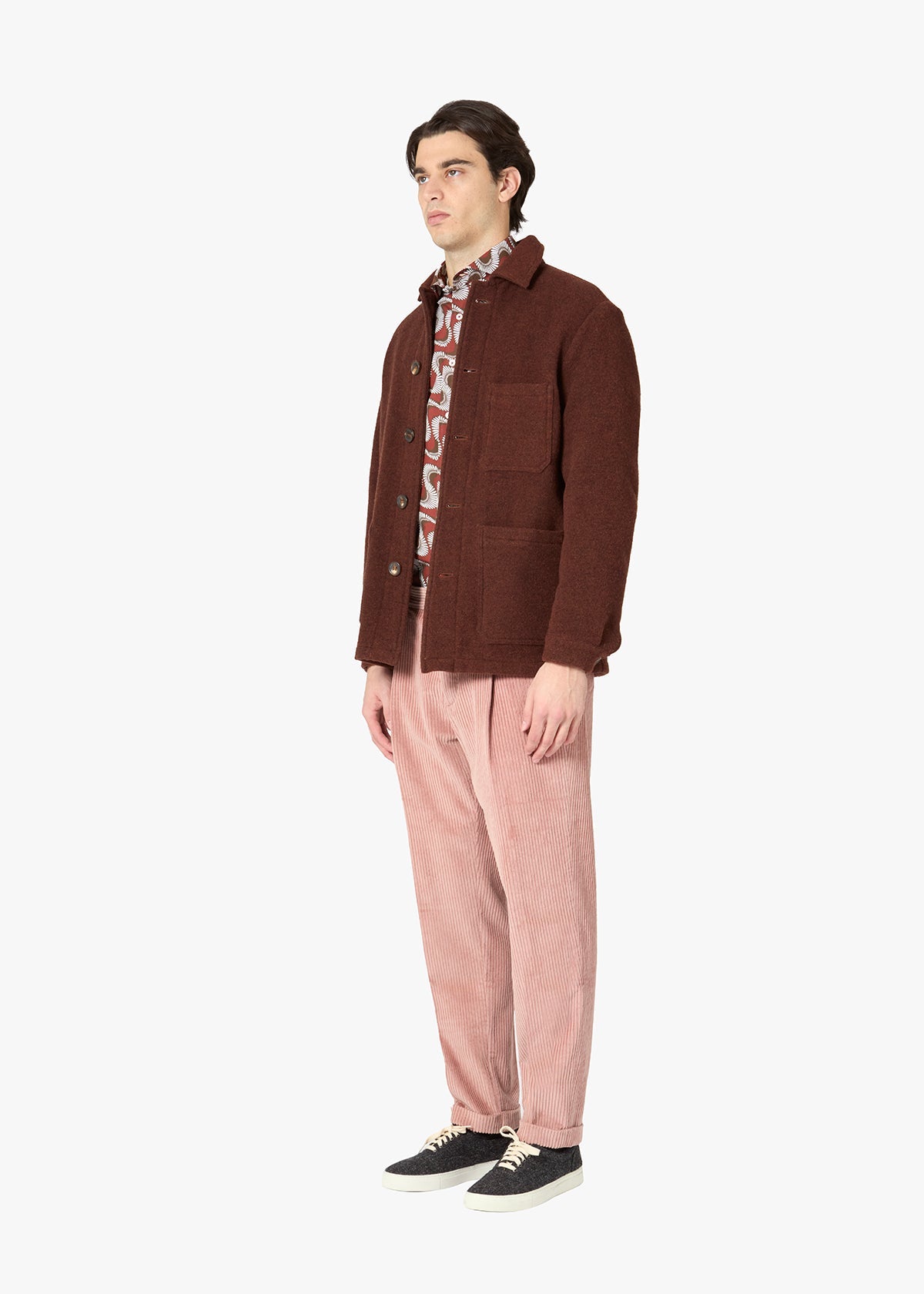 Aasti Wool Work Jacket Brown Coats &
