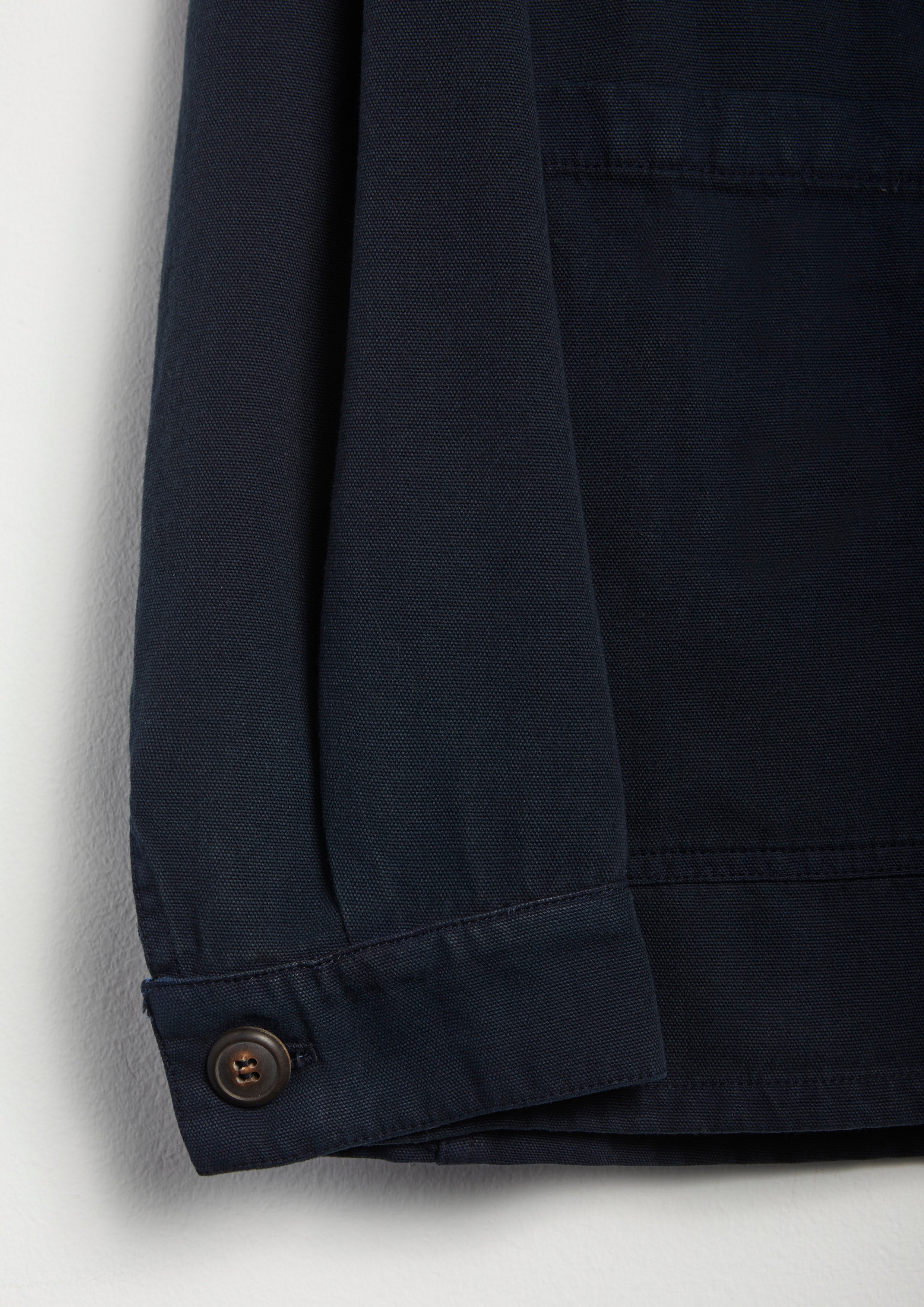 Aasti Panama Cotton Canvas Work Jacket Navy Coats &