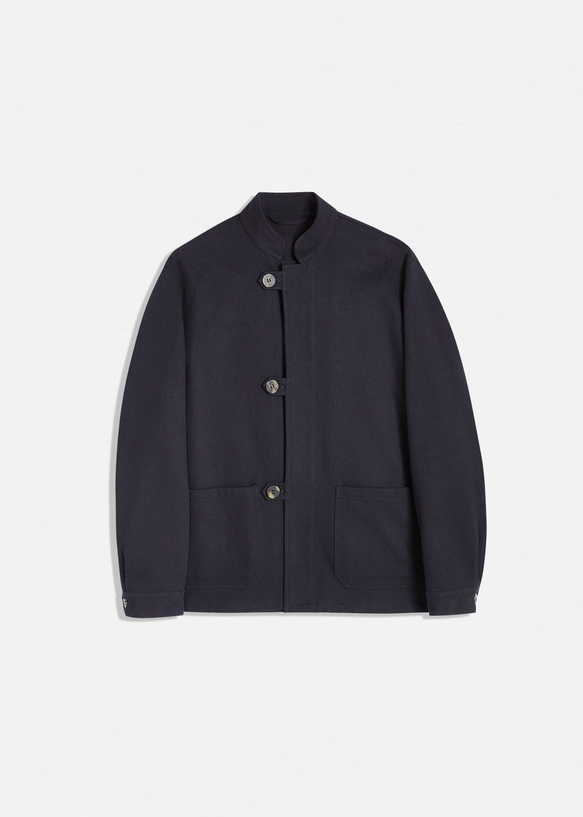 Aasti-C Cotton Work Jacket Navy Coats &