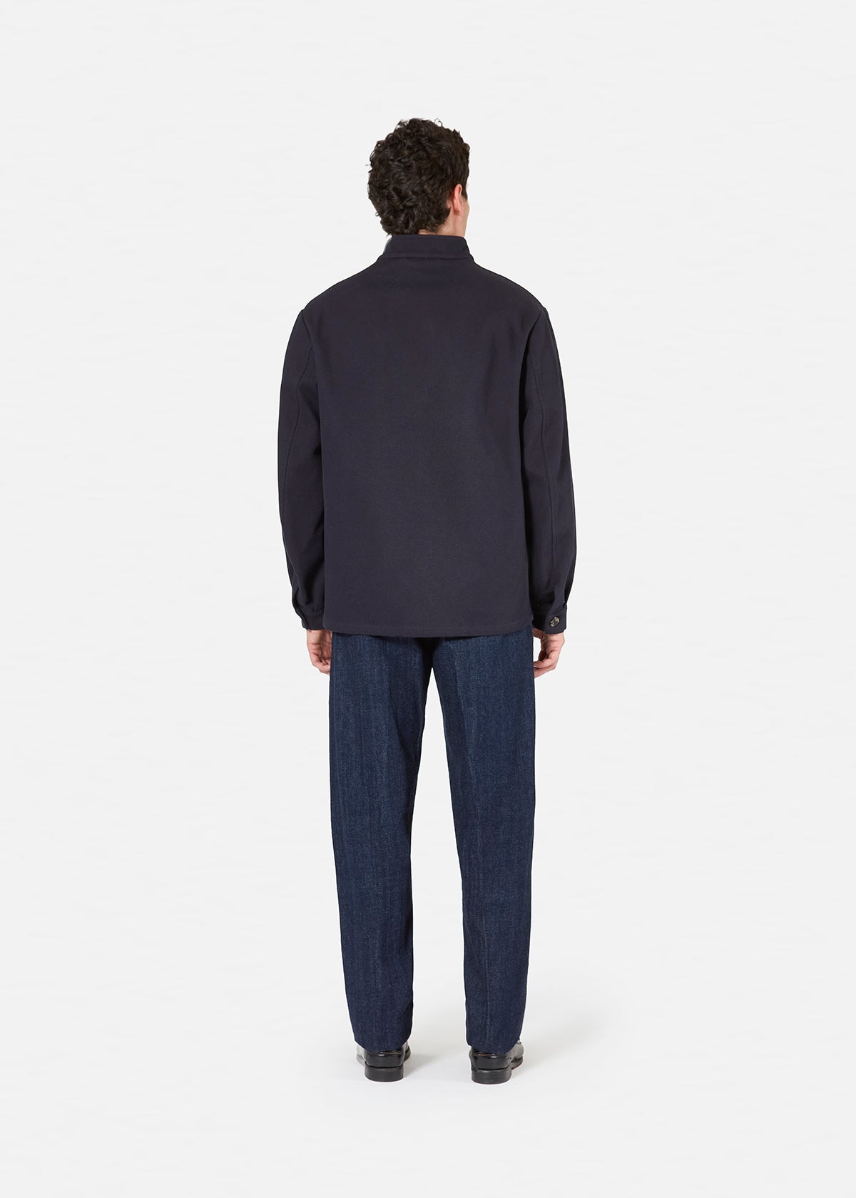 Aasti-C Cotton Work Jacket Navy Coats &