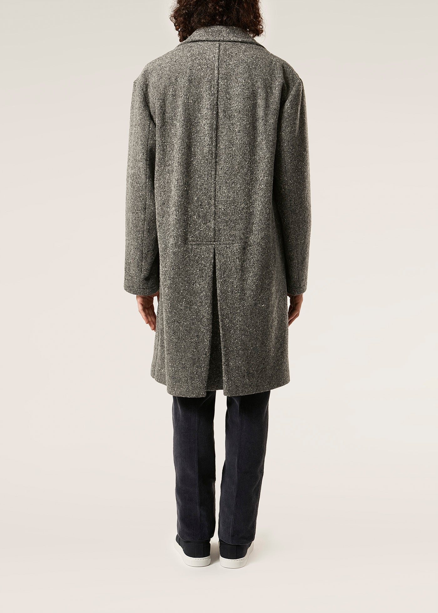 Aathene Grey Double-Breasted Coat & Jackets
