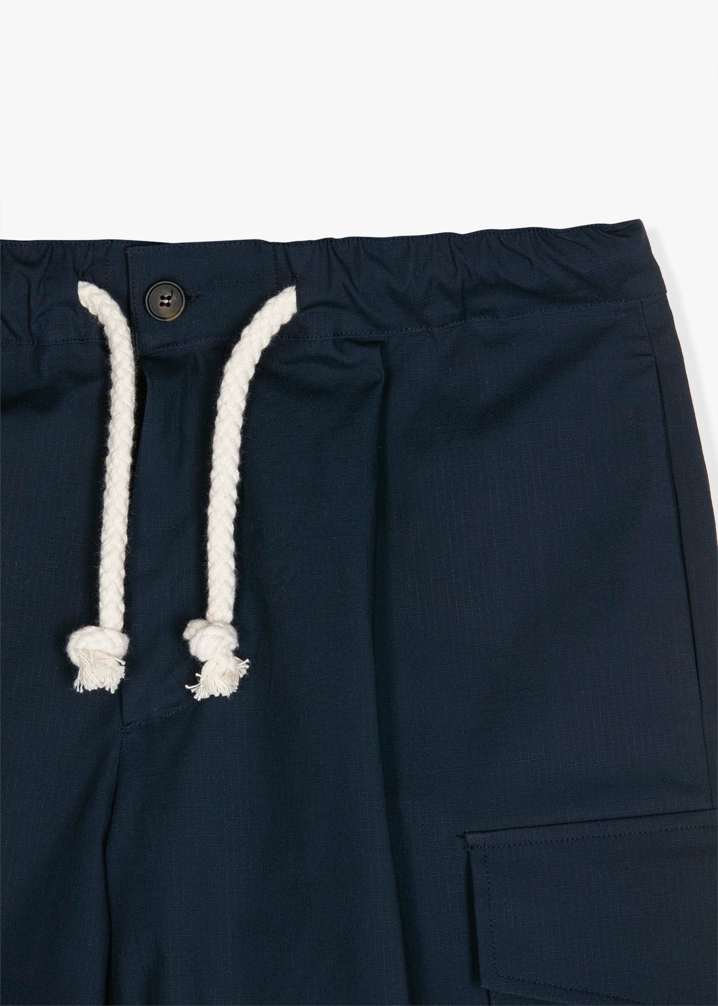 Aatrio Drawstring Shorts Navy Trousers