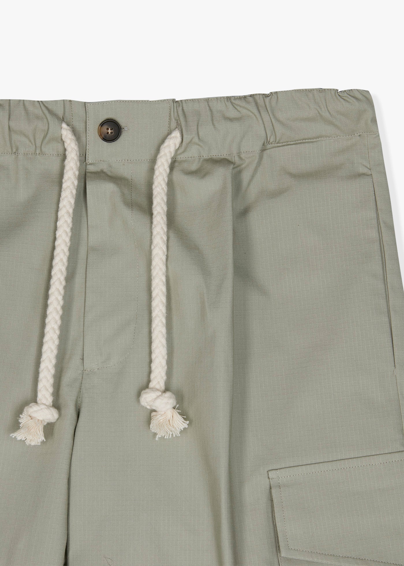 Aatrio Drawstring Shorts Dark Green Trousers