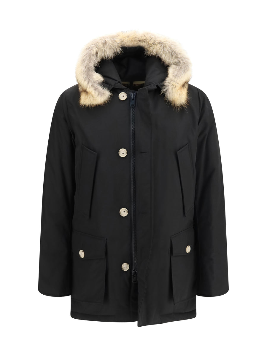 Arctic Ramar Cloth Parka With Removable Fur Black Down Jackets