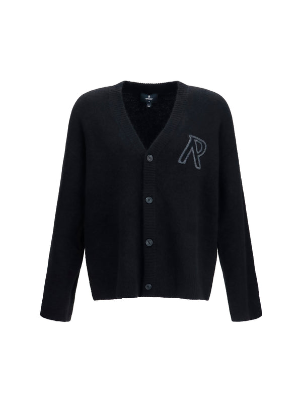 Represent 33% Alpaca Vicuña cardigan in black
