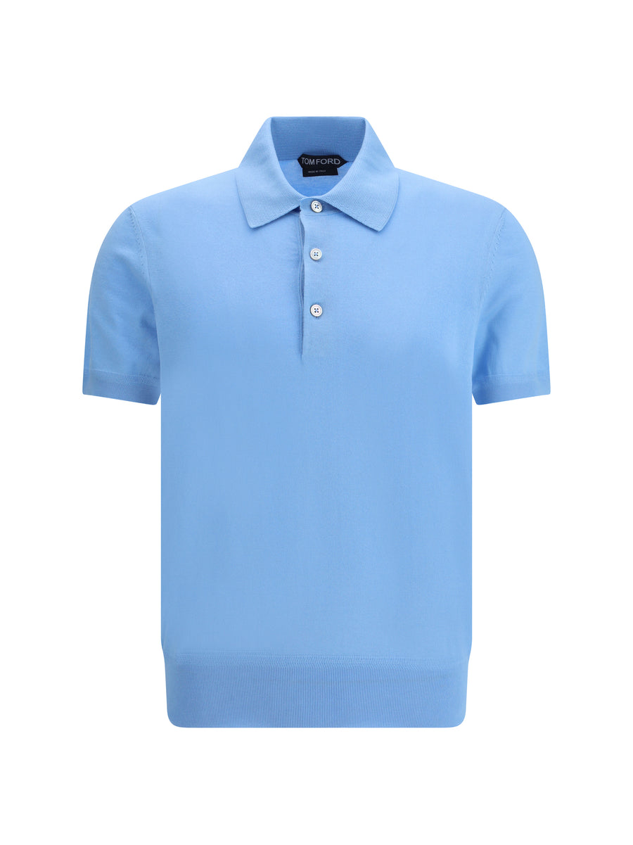 Tom Ford 100% Cotton polo in blue