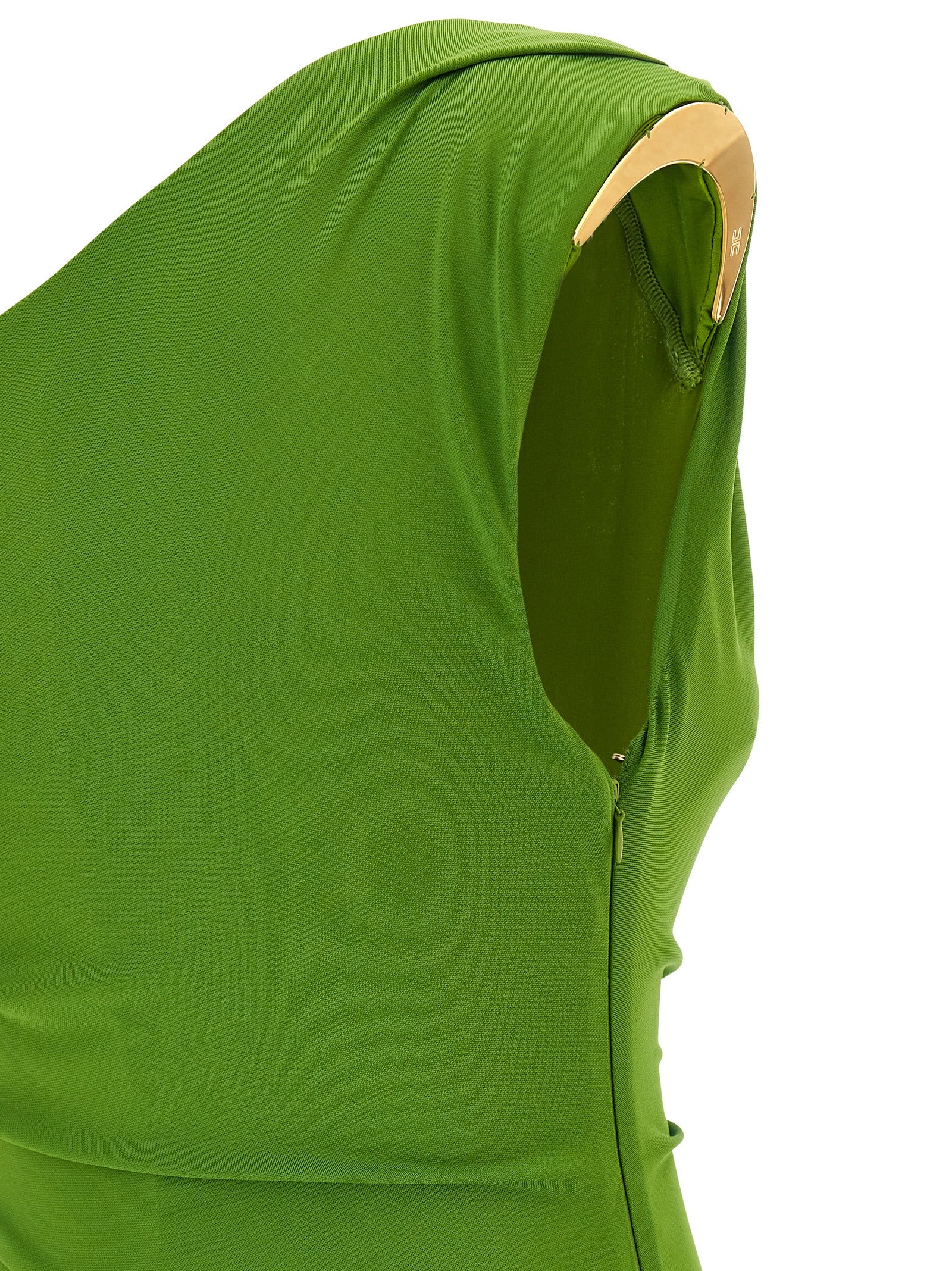 Jewel shoulder dress Green Viscose