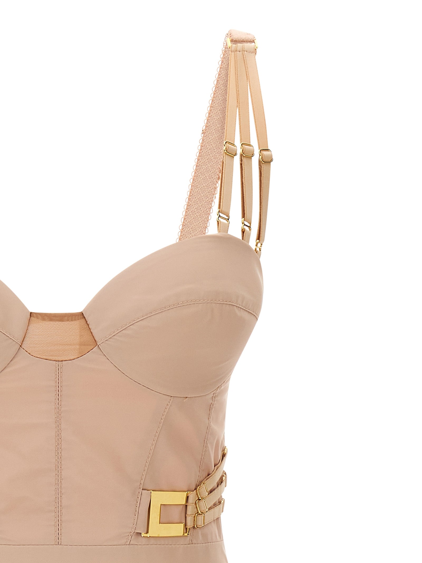 Corset Dress Pink Polyester