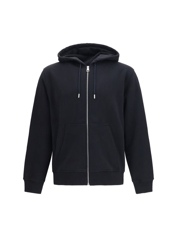 Givenchy 100% Cotton zip hoodie in black