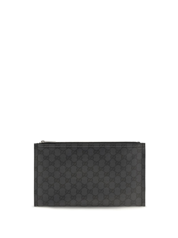 Gucci 100% coated GG fabric card case in black