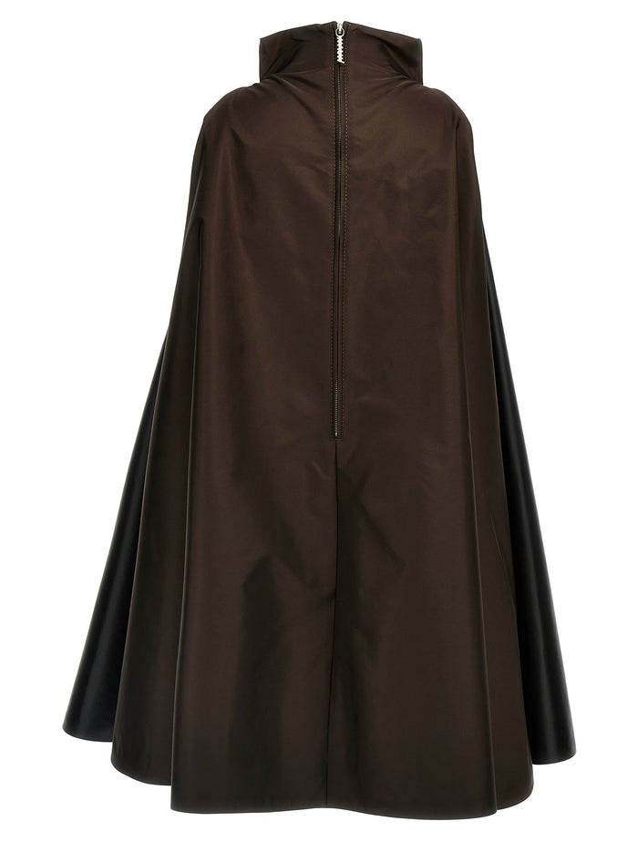 Two-tone trapeze dress Multicolor Polyamide Polyester