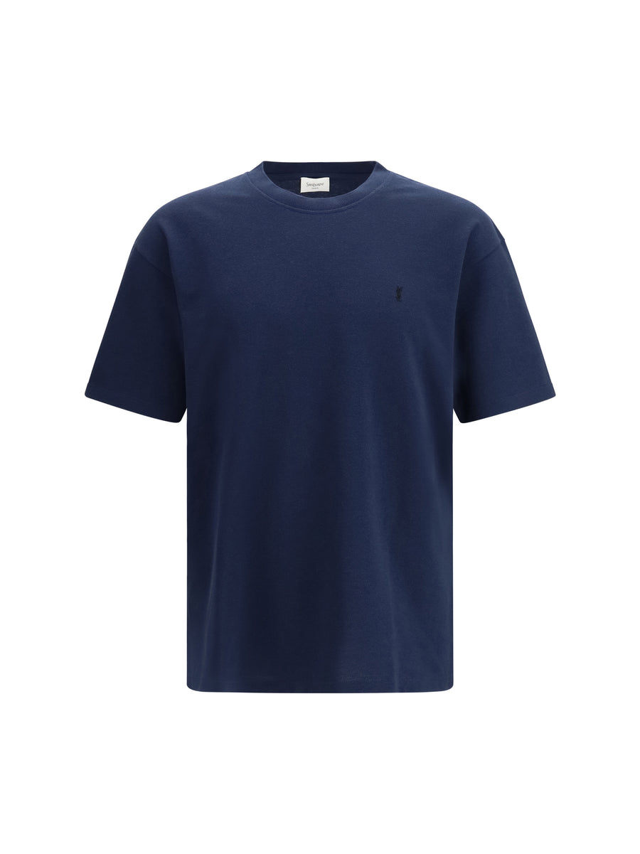 Saint Laurent 50% Cotton; 50% Polyester t-shirt in navy