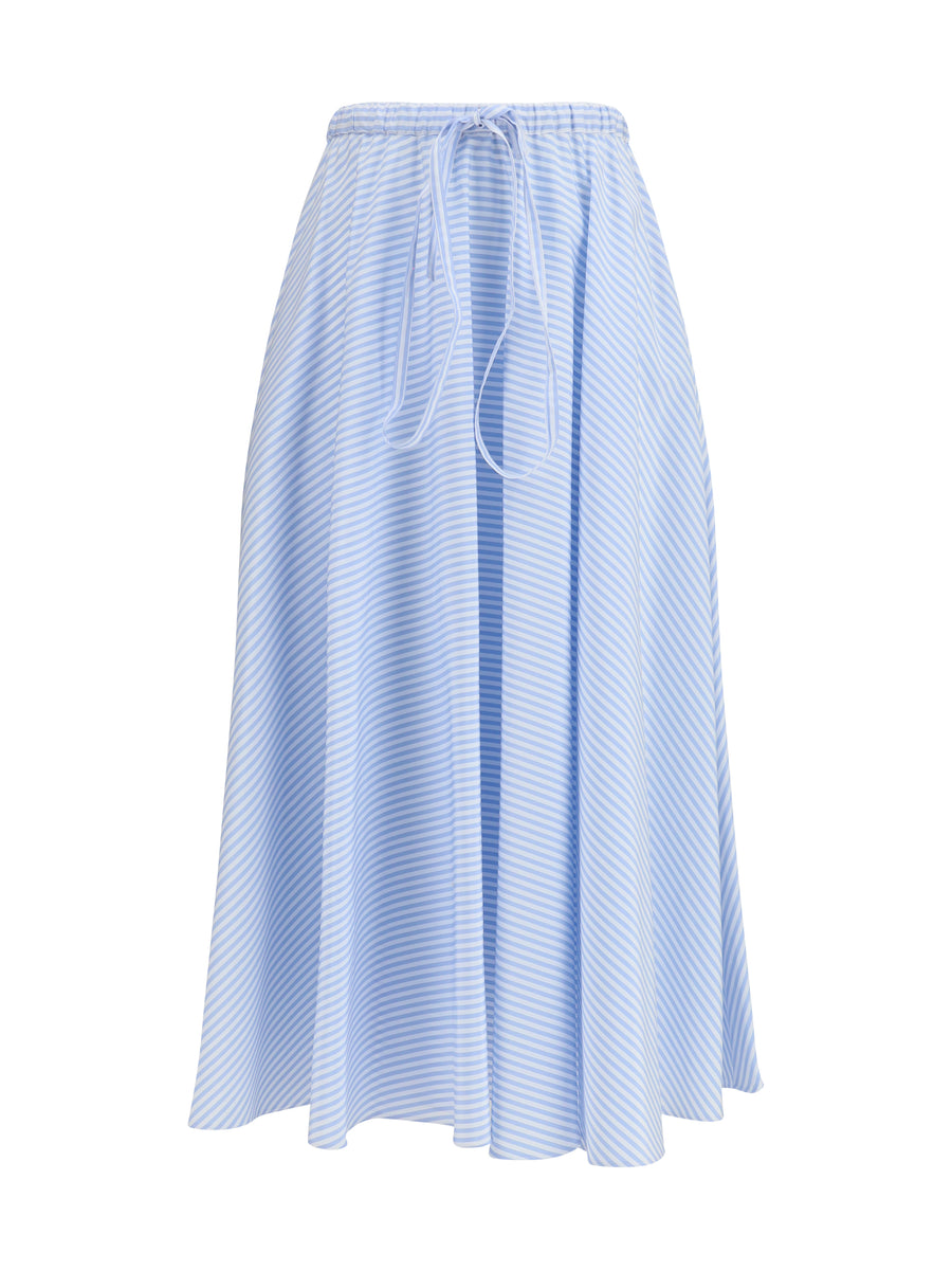 Crida Milano 100% Cotton skirt in blue