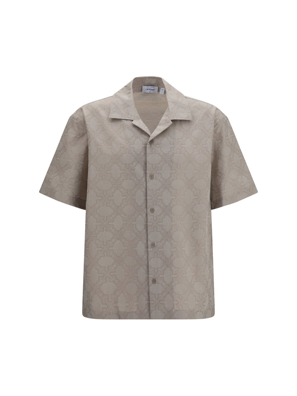 Off-White 100% Cotton shirt in beige