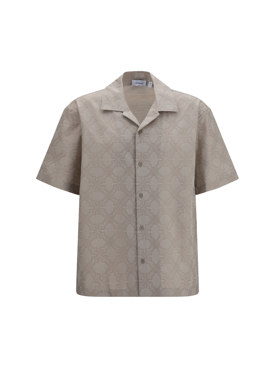 Off-White 100% Cotton shirt in beige