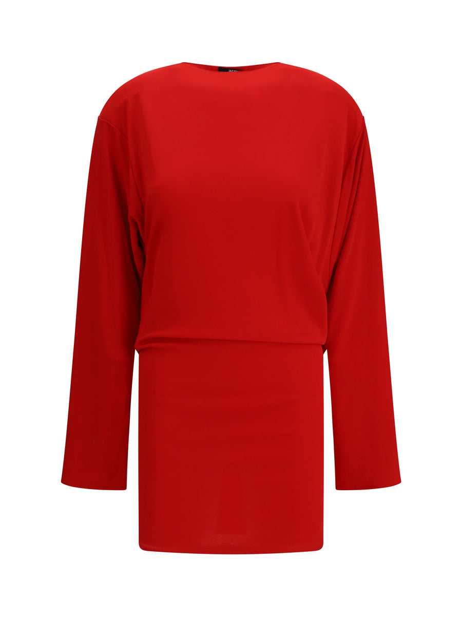 Jacquemus 83% Viscose dress in red