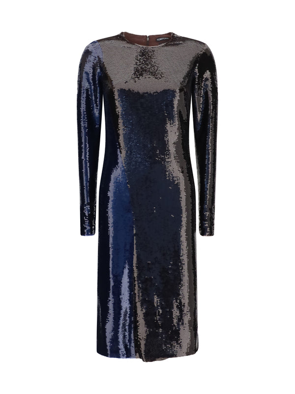 Tom Ford 84% Polyamide dress in blue