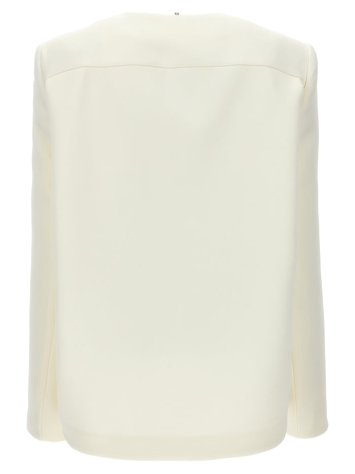 Aceri jacket White Polyester Blazer, Suits