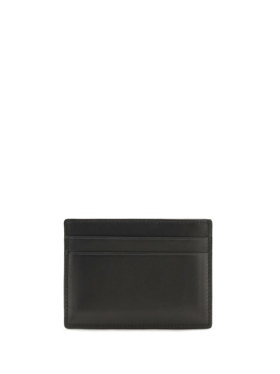 Card Holder Glossy Calfskin Black Calf Leather (bos Taurus) Umbrellas