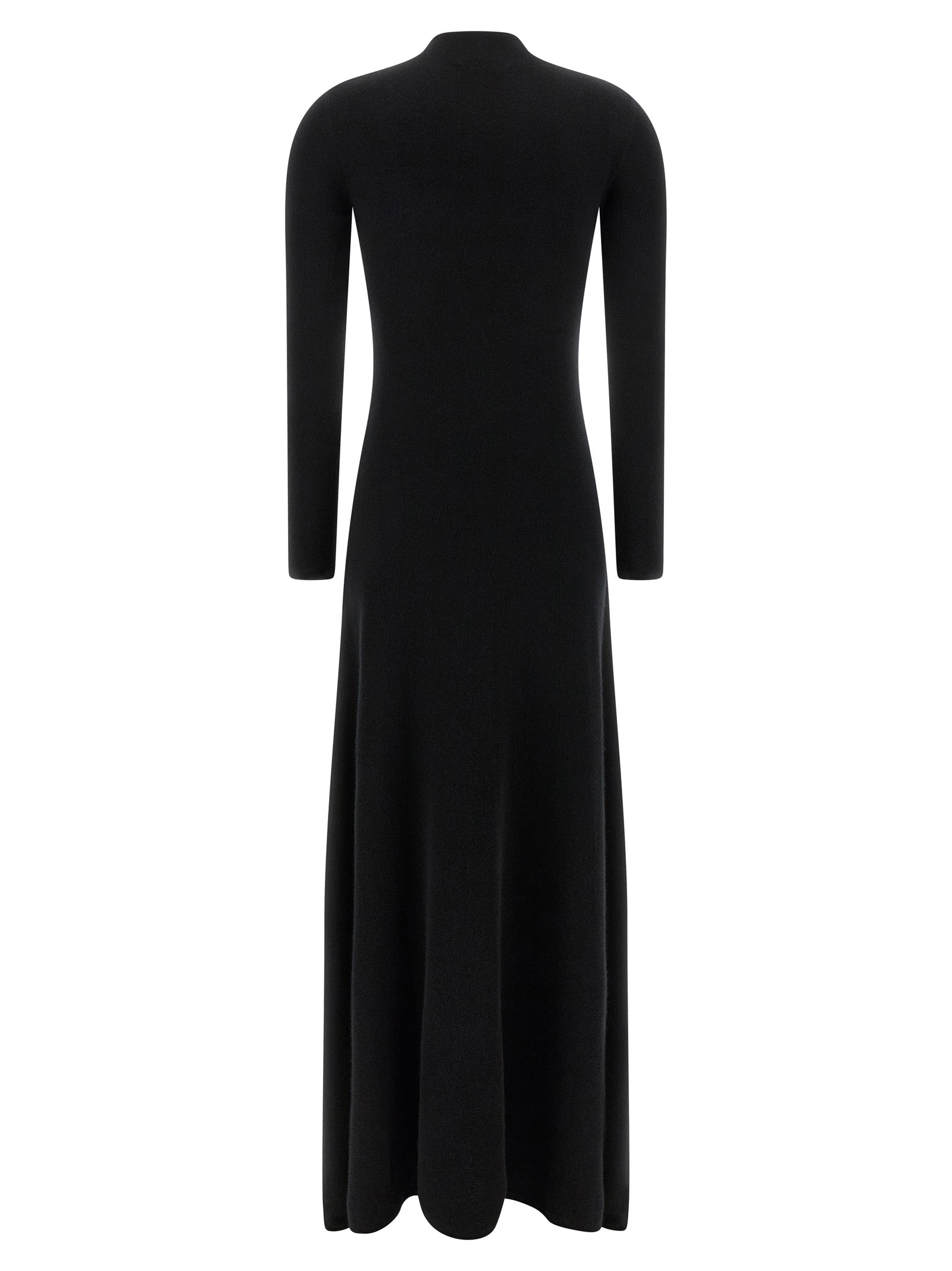 Cashmere and silk dress Black