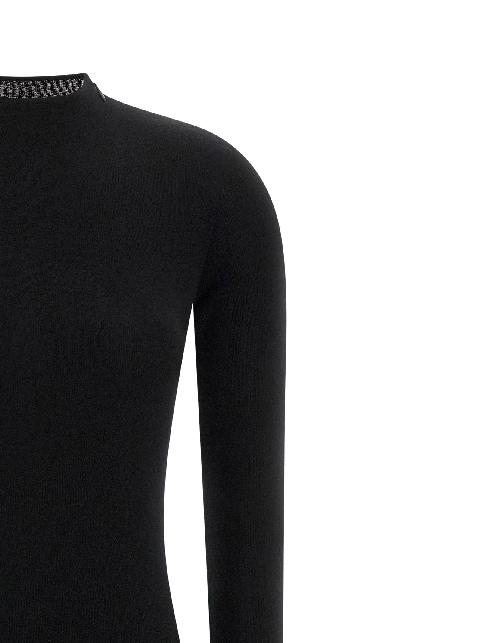 Cashmere and silk dress Black