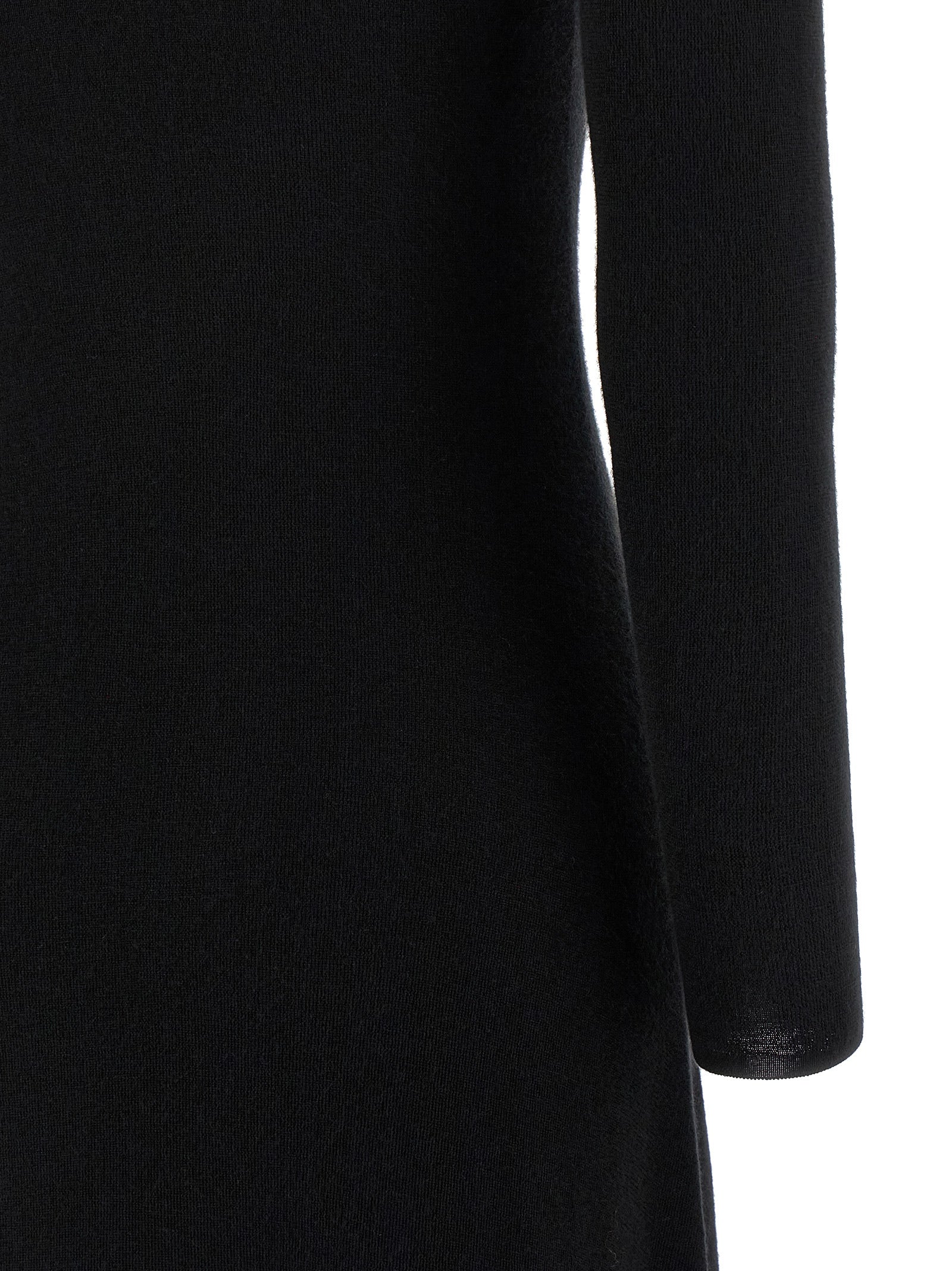 Cashmere and silk dress Black