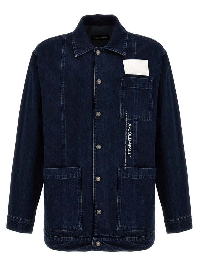 Discourse Chore jacket Blue Cotton Down Jacket, Parka, Casual