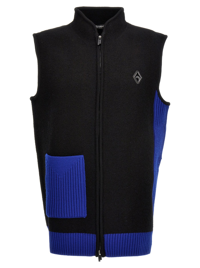 Two-color vest Multicolor Merino Wool Gilet