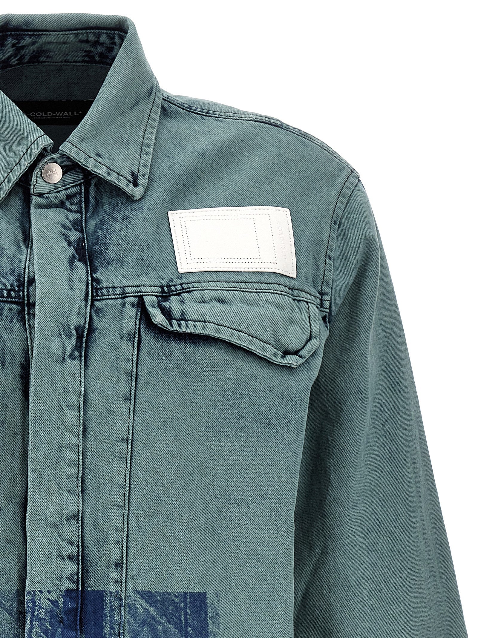 Bleached Overdyed shirt Light Blue Cotton Shirt, Blouse