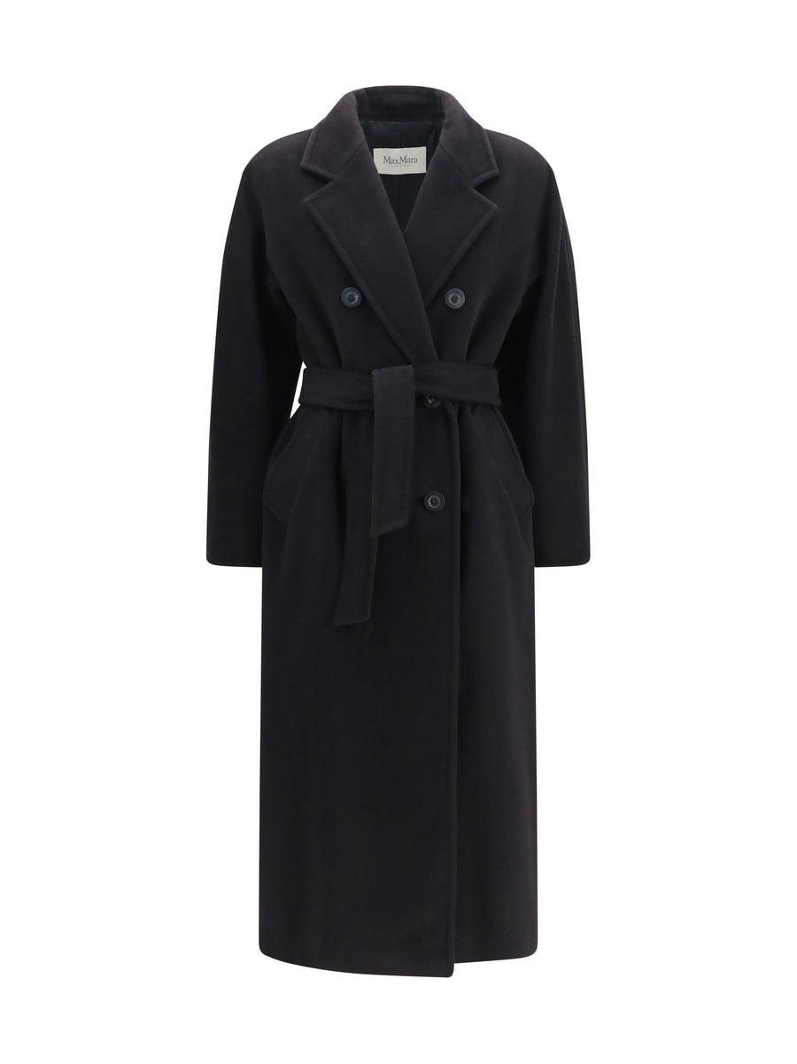 Max Mara 90% Merino Wool coat in black