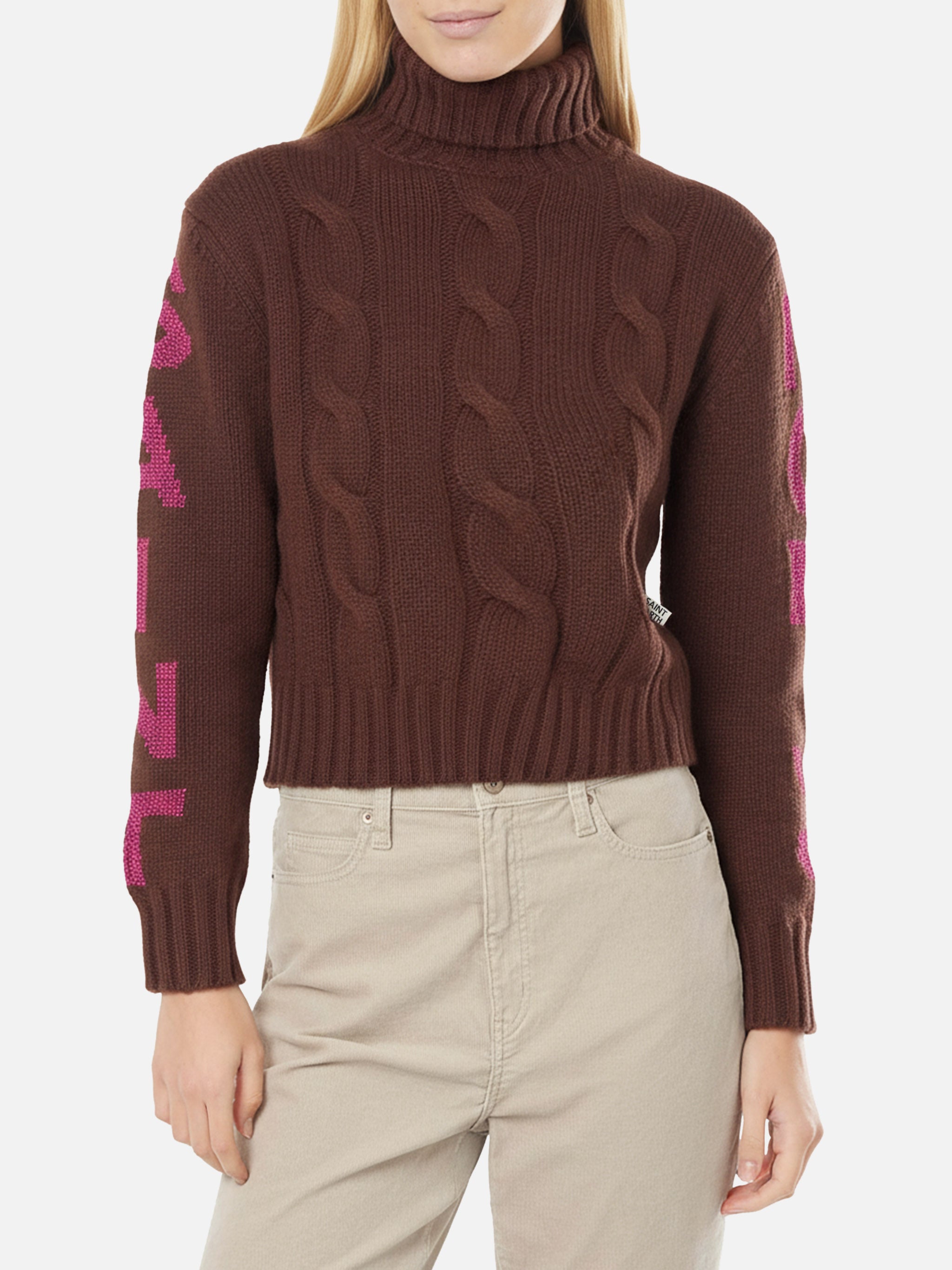 Adler Turtleneck Sweater With Saint Moritz Jacquard Brown
