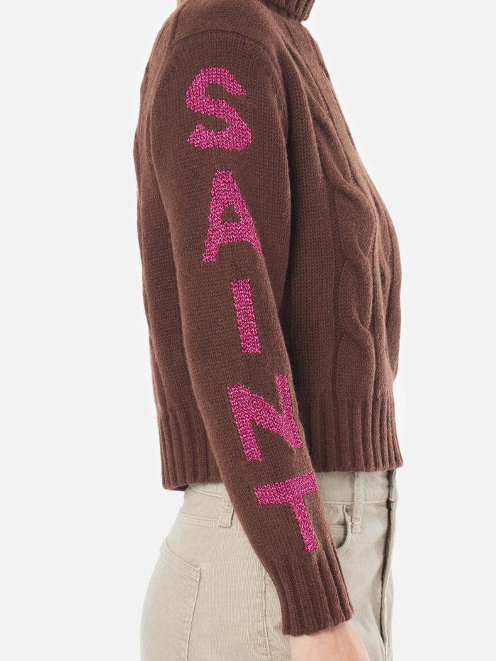 Adler Turtleneck Sweater With Saint Moritz Jacquard Brown
