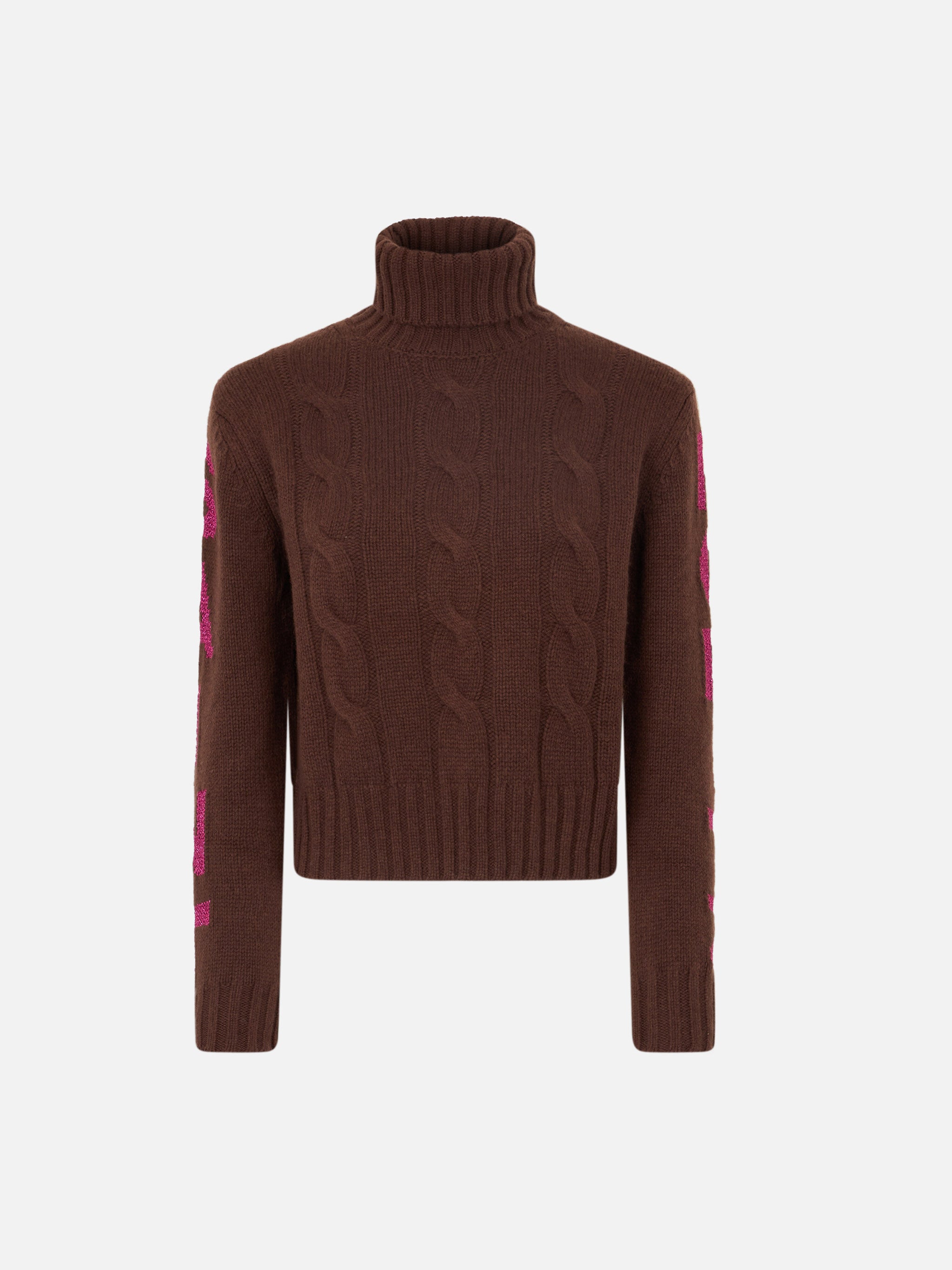 Adler Turtleneck Sweater With Saint Moritz Jacquard Brown