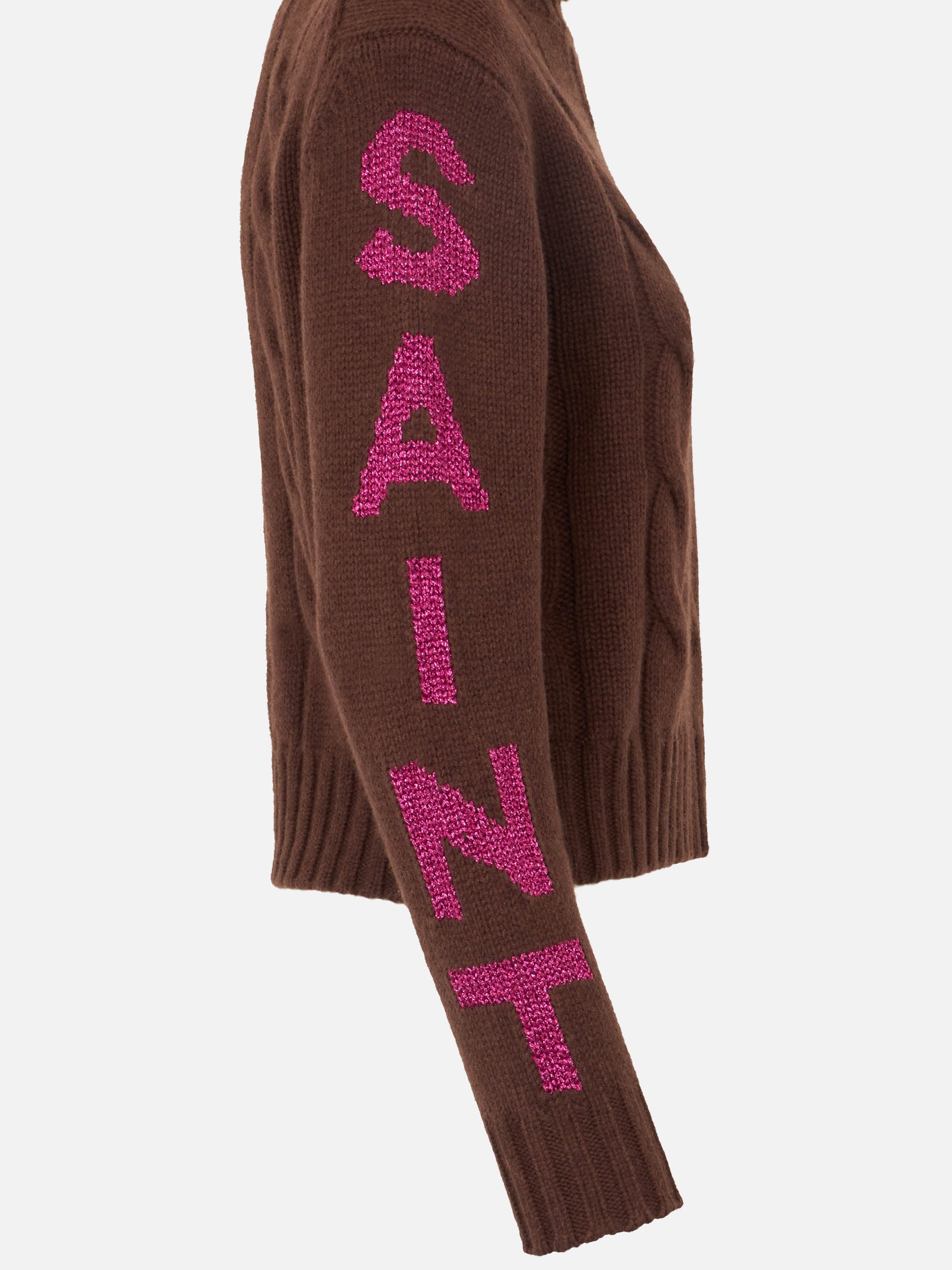 Adler Turtleneck Sweater With Saint Moritz Jacquard Brown