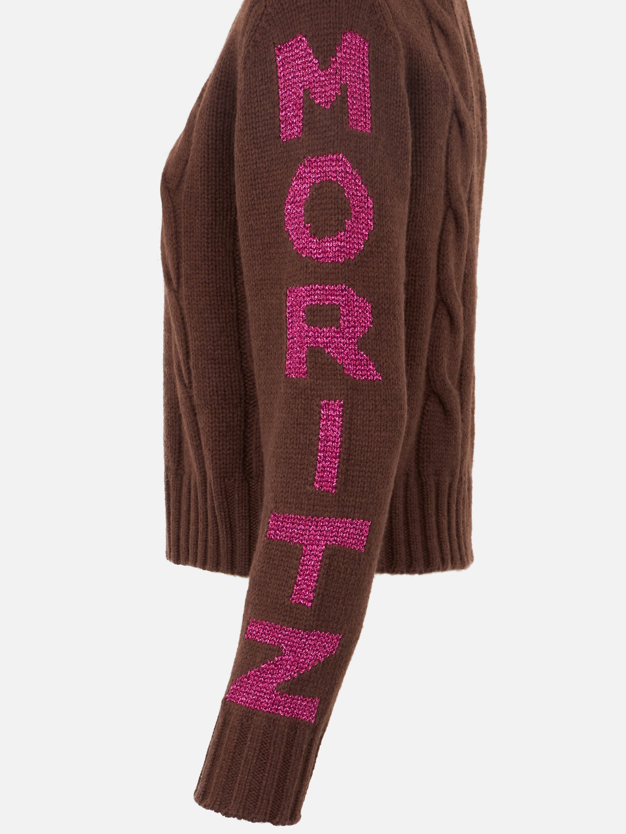 Adler Turtleneck Sweater With Saint Moritz Jacquard Brown