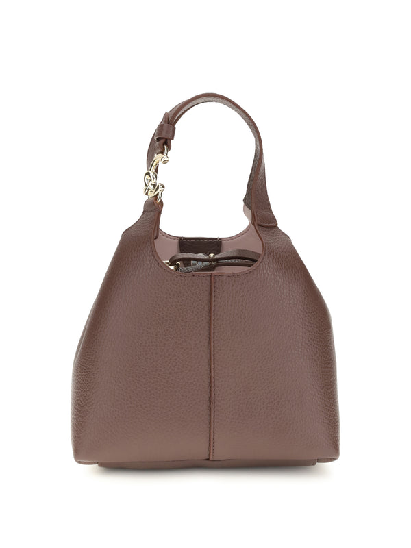 Shoulder Bag C-Easy Berry Calf Leather