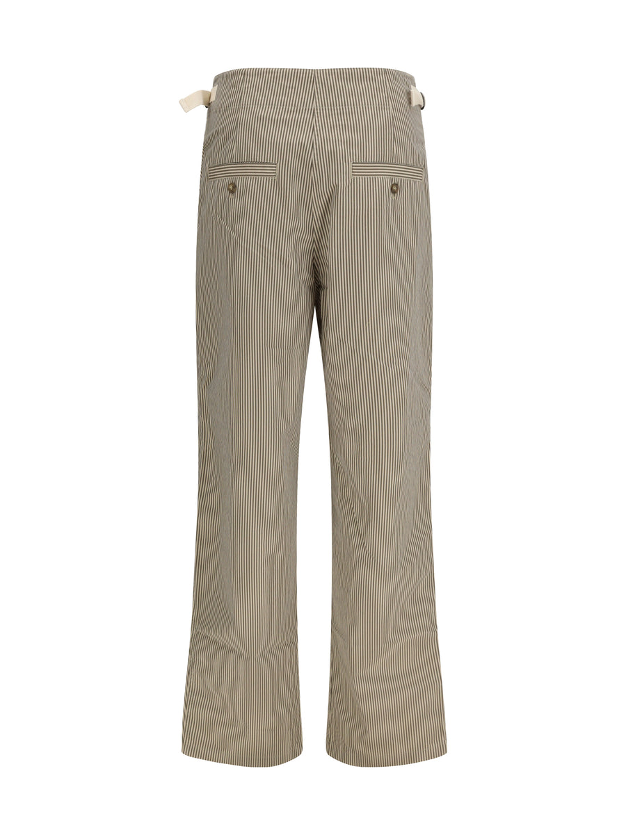 Trousers Ceryne Beige-Khaki Beige/khaki Cotton