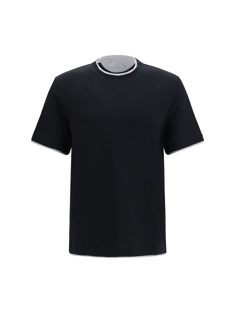 Brunello Cucinelli 100% Cotton t-shirt in black