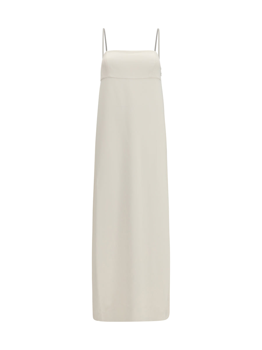 Brunello Cucinelli 52% Acetate; 48% Silk dress in white