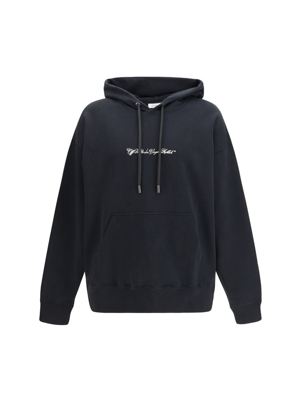 Off-White 100% Cotton hoodie in black
