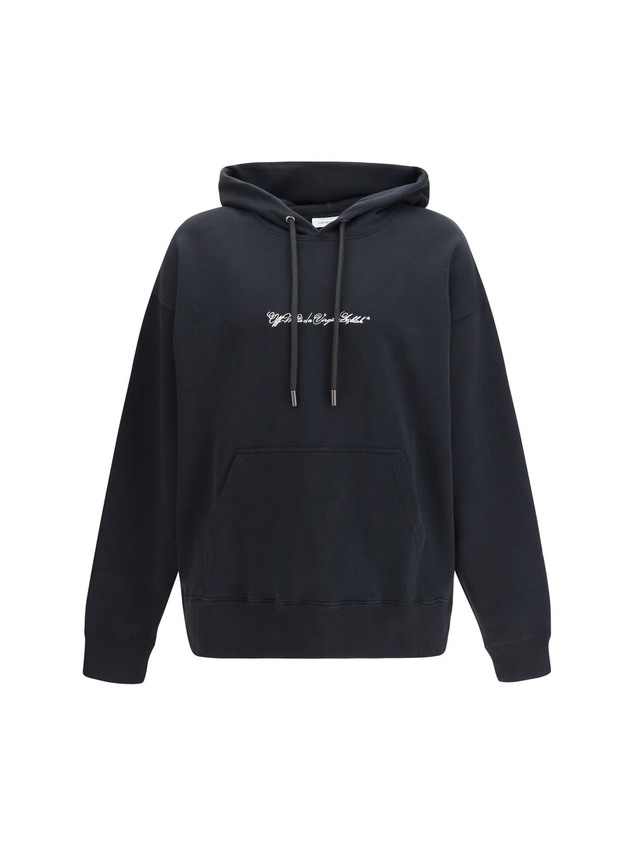 Off-White 100% Cotton hoodie in black