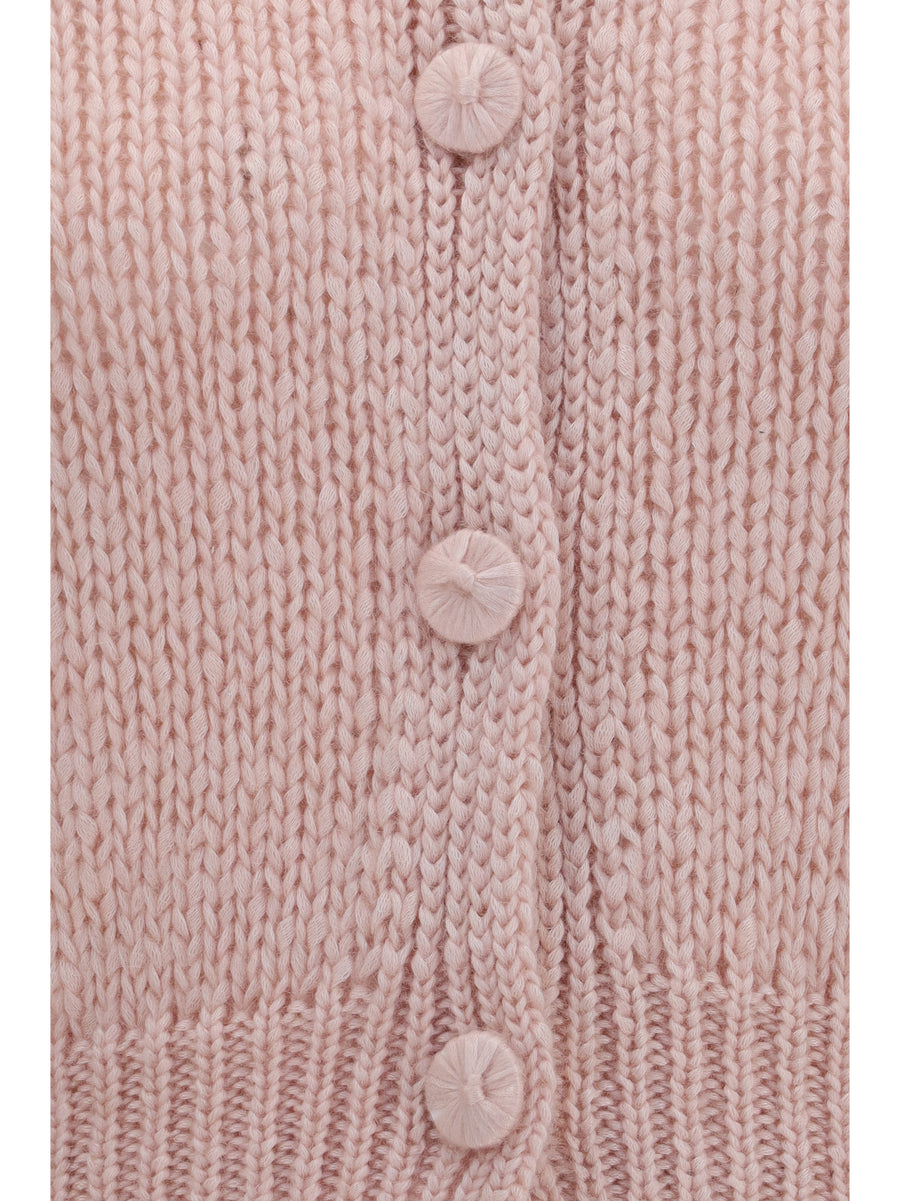 Cardigan Chunky Knit Lotus Silk