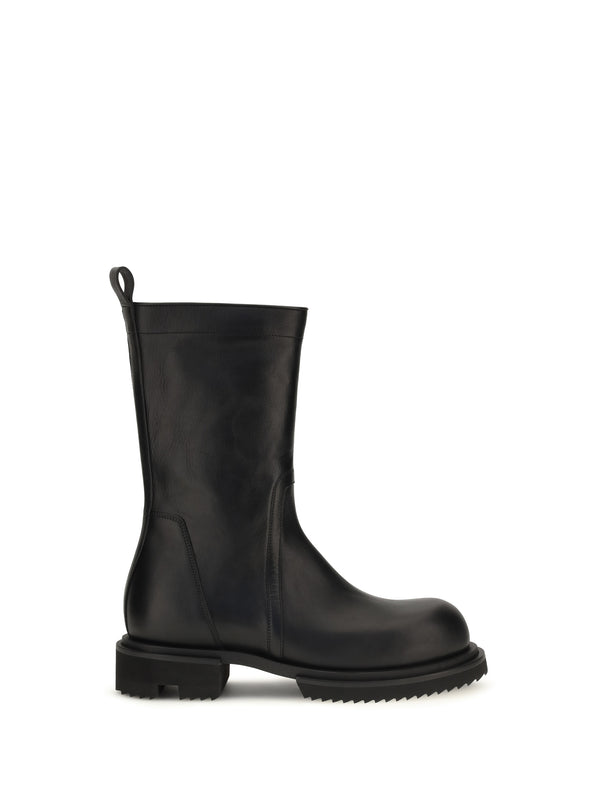 Rick Owens Upper: 100% calf leather; Sole: 100% rubber boots in black