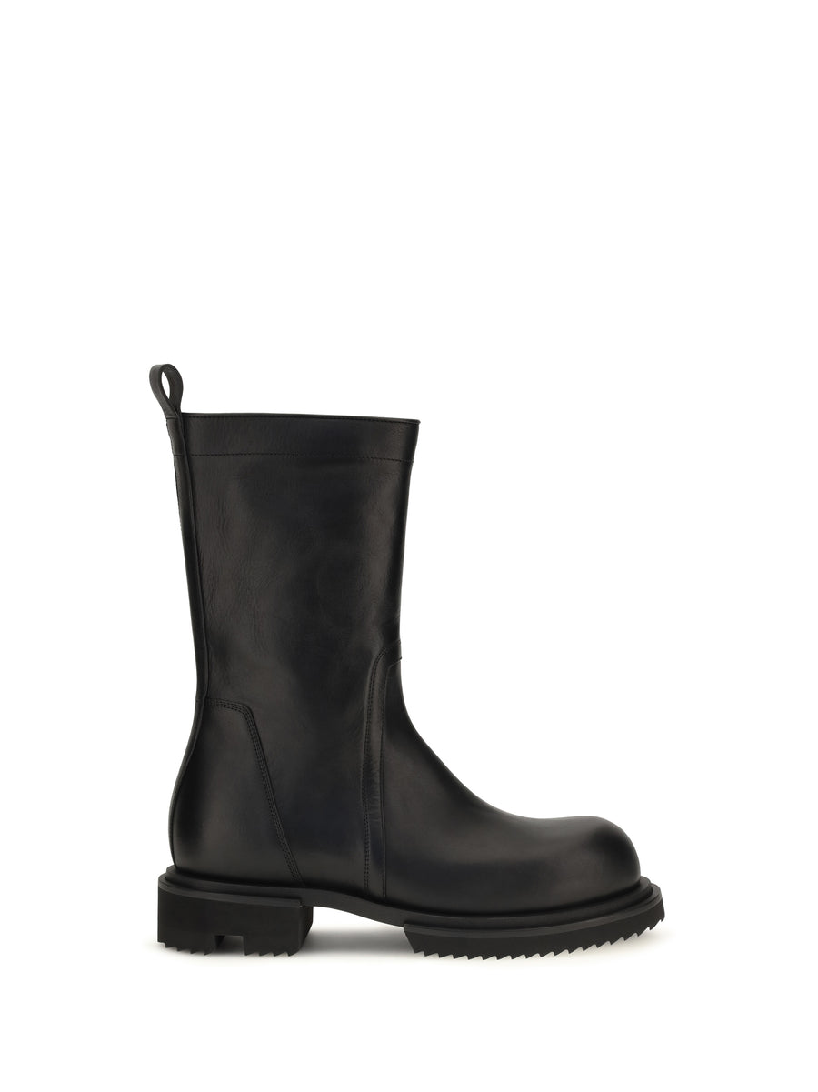 Rick Owens Upper: 100% calf leather; Sole: 100% rubber boots in black