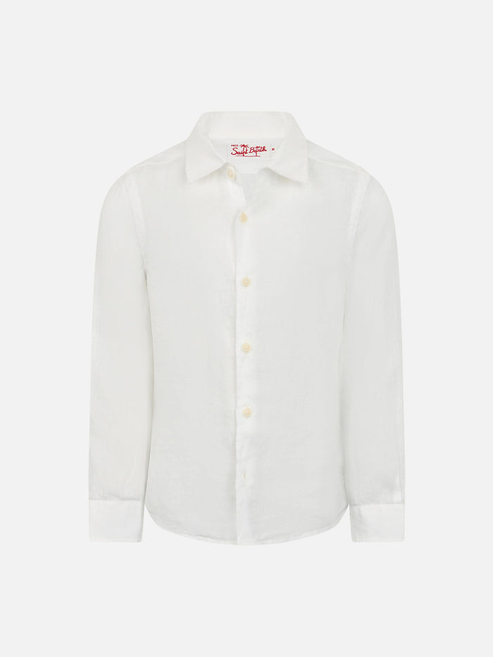 Agnes White Linen Shirt