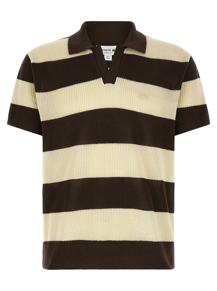 Chain Stitch Polo Shirt Cotton